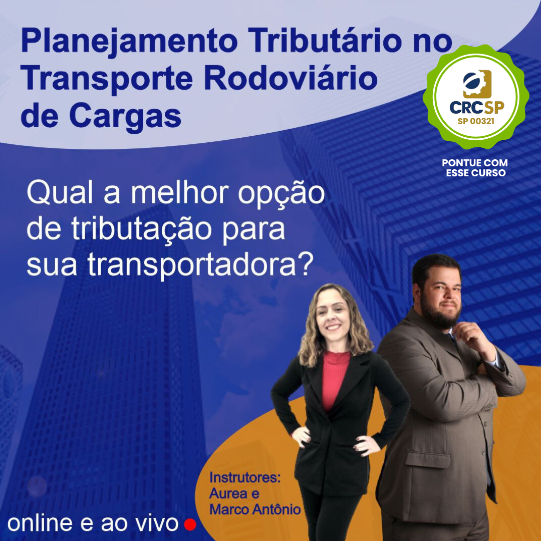 Planejamento Tributário no Transporte Rodoviário de Cargas - Online e Ao Vivo - Cód CFC: SP-26401